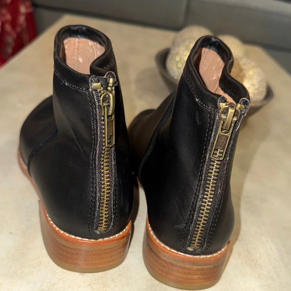 Urban Outfitters Black Boots with Brown Sole